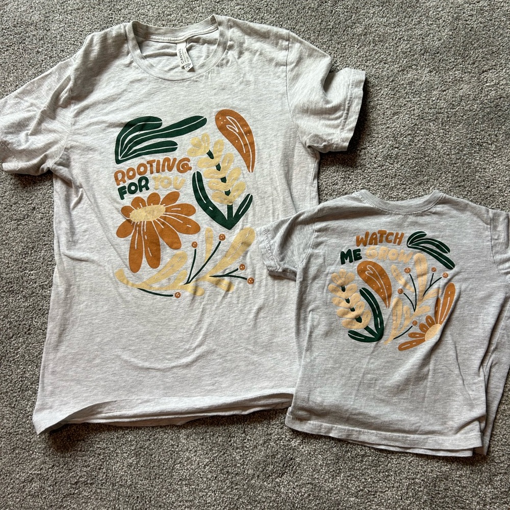Mama and mini matching t shirts